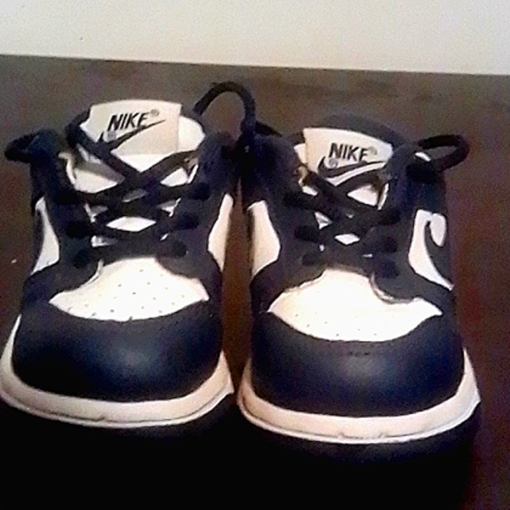 Nike dunks low baby 4.5C Navy blue/white
